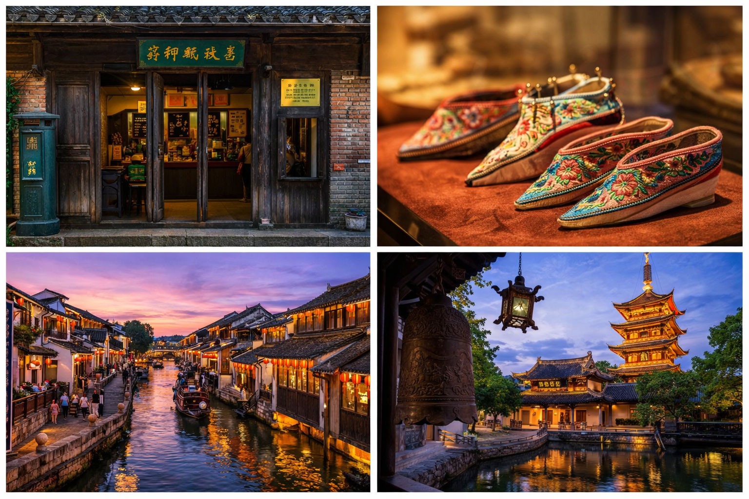 烏鎮【烏鎮老郵局、三寸金蓮館、西柵大街】-約1.5H-蘇州 【七裏山塘街、寒山寺】