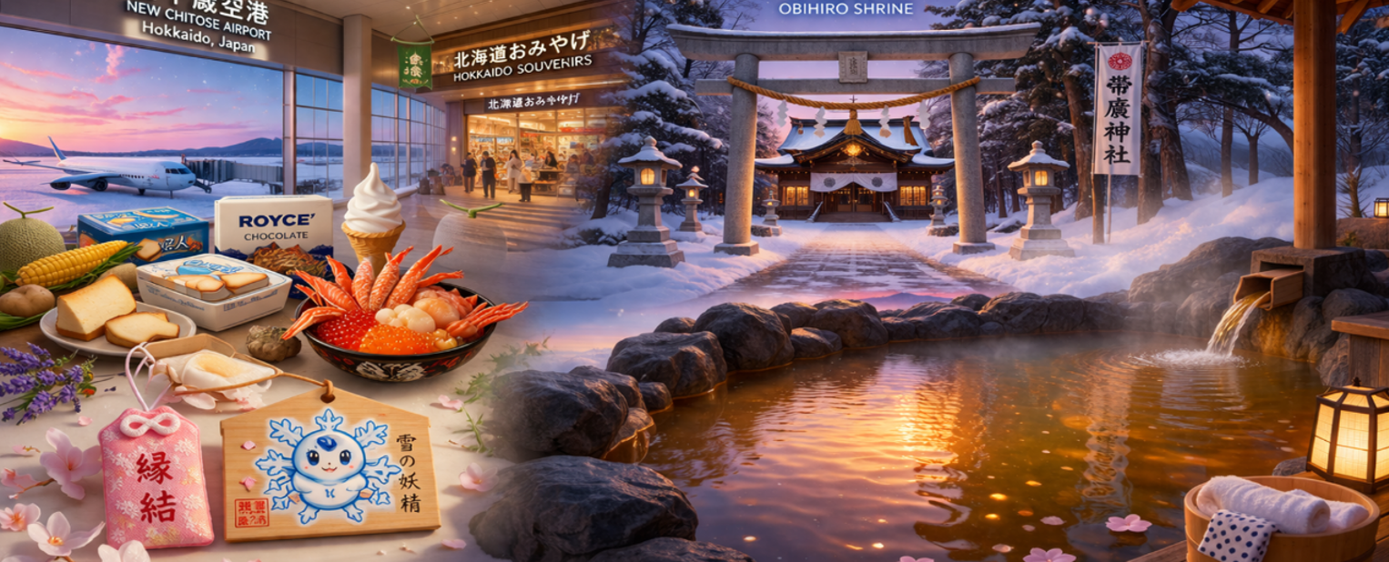 桃園國際機場（第二航廈）- 千歲空港／帶廣神社 / 十勝美人湯溫泉