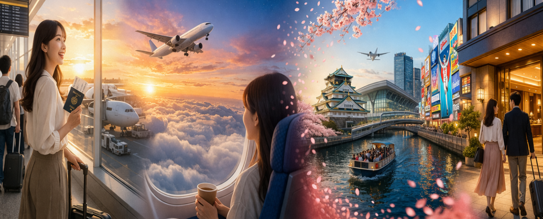 桃園國際機場→關西空港→飯店