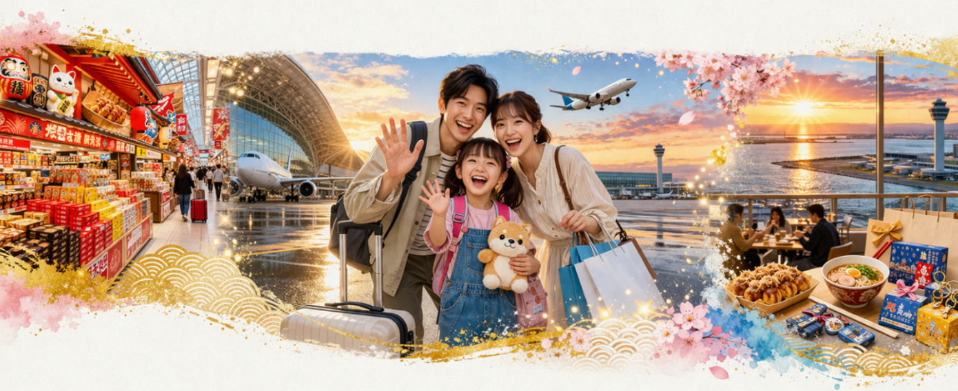 大阪~關西空港～機場商店街自由購物～桃園國際機場